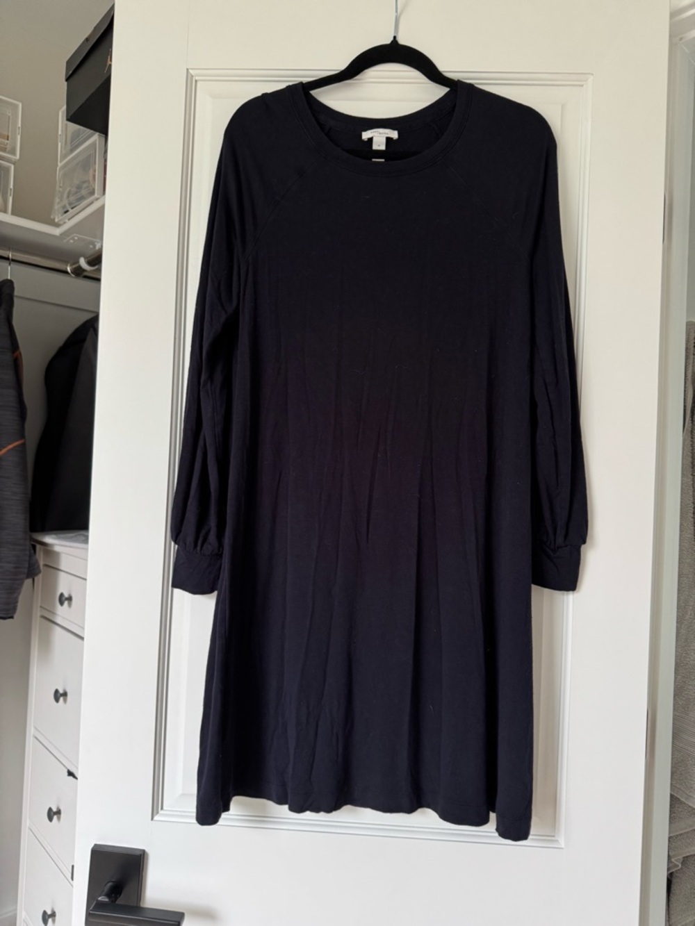Daily Ritual Crewneck Sweatshirt Dress - Navy